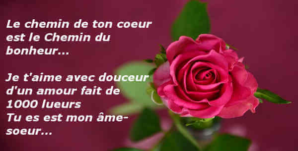 Mots romantiques pour un coup de foudre