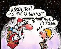 Père-Noël méchant et comique