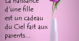 Citation naissance fille