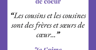 Citations cousins cousines