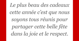 Beau texte de Noël pour le repas de Noël