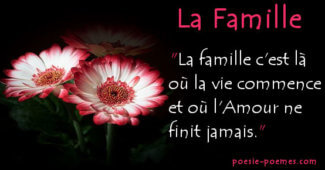 Belle carte famille citations mariage ou frères et soeurs et parents