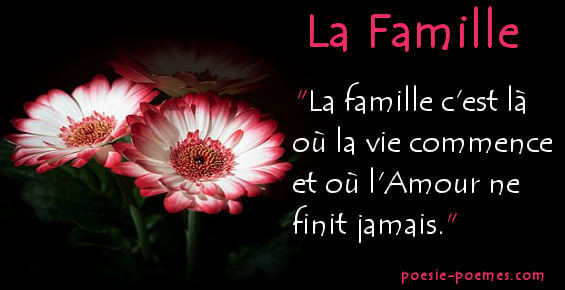 Beaux textes sur la famille : Pomes Citations Messages familiaux