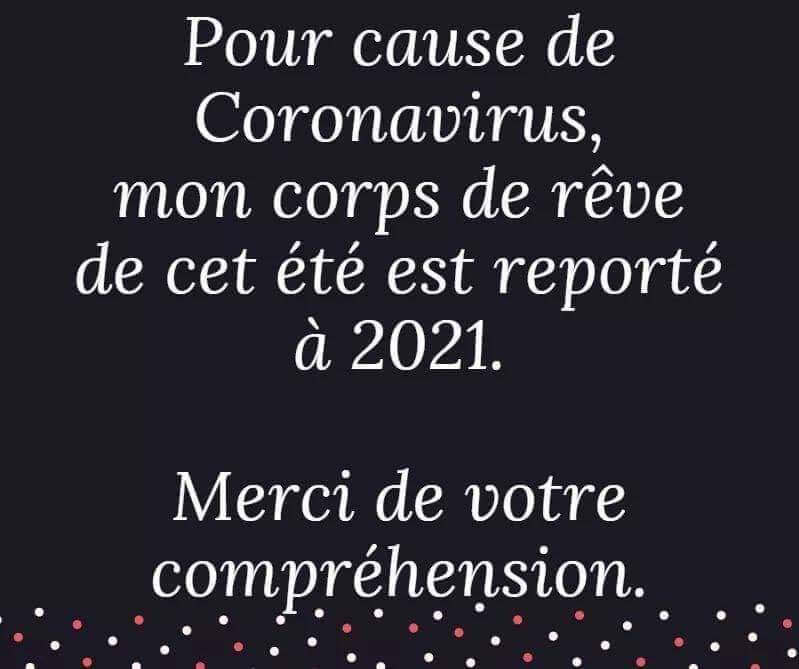 Message d'humour sur le Coronavirus - Humour Covid 19