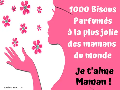 Jolie carte pour sa maman Bonne fête à sa mère