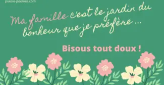 Jolie carte à envoyer à sa famille - Citation sur la famille