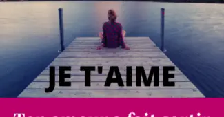 Carte d'amour Je t'aime - Citation romantique drôle et tendre
