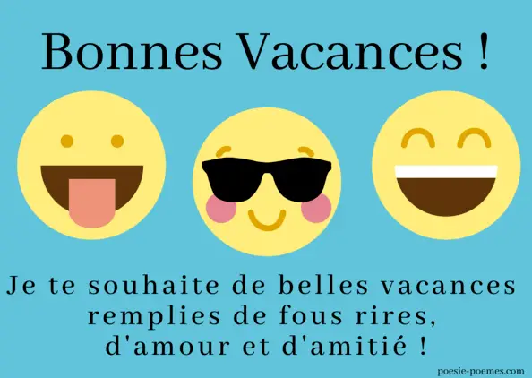 Souhaiter de bonnes vacances avec humour et originalité