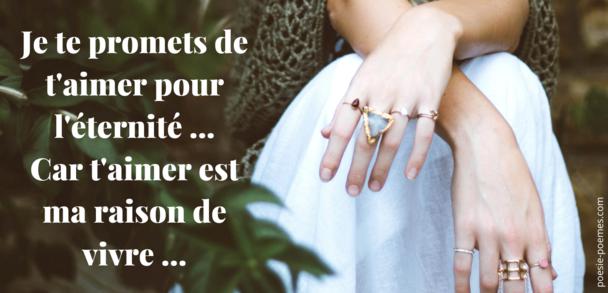 Promesse D Amour Preparation Au Mariage Poeme Je T Aimerais Toujours