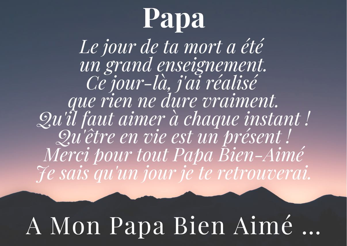 Image pour rendre homme à son papa décédée pour dire au revoir à son père mort