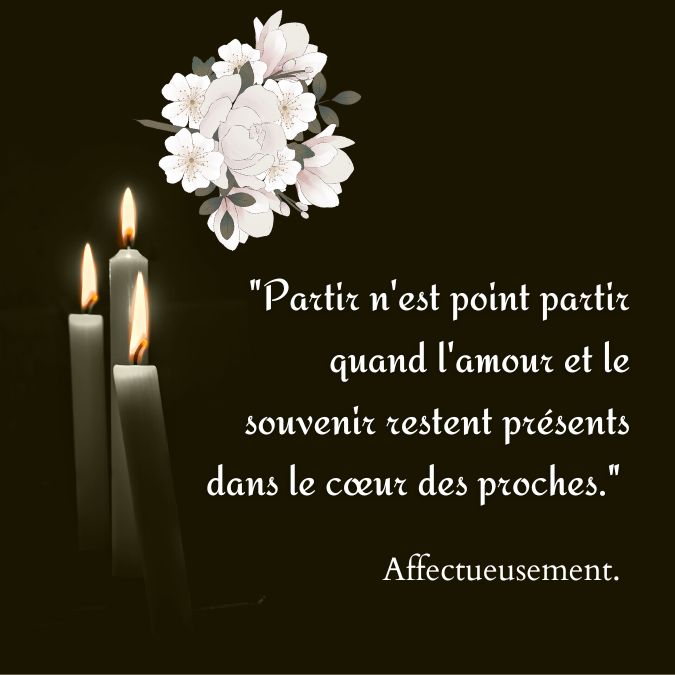 Carte de condoléances pour réconforter un ami en deuil avec un citation sur la mort touchante.