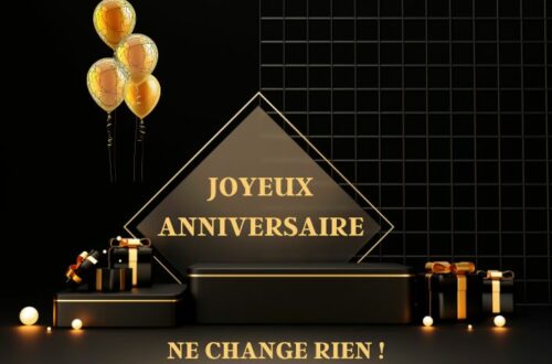 Image joyeux anniversaire moderne pour souhaiter un bon anniversaire avec classe.