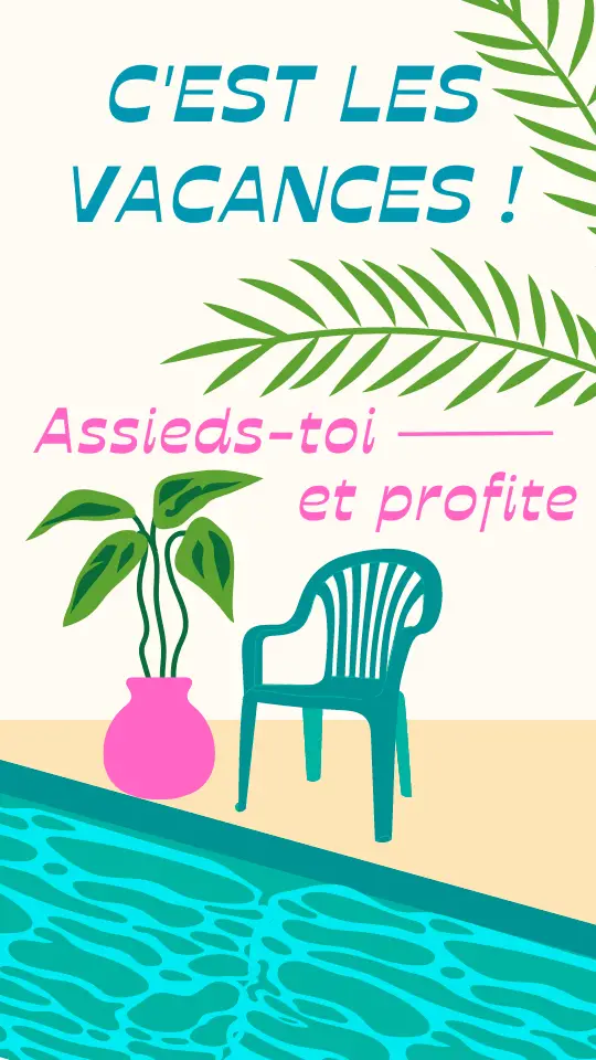 Image pour souhaiter de bonnes vacances et bons congés.