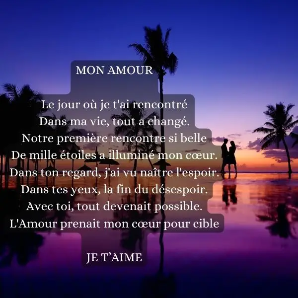 Carte amour pour dire je t'aime à son amoureux ou son amoureuse